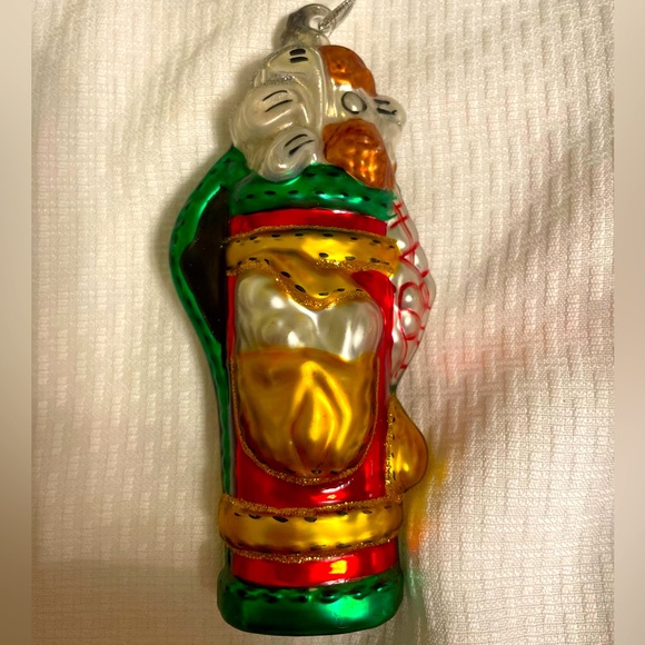 Dept 56 Retired Golf Bag Mercury Glass Ornament - Picture 1 of 5